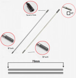 Teava + ax transmisie 2 tronsoane 9 dinti &Oslash; 26mm (2 x 75)