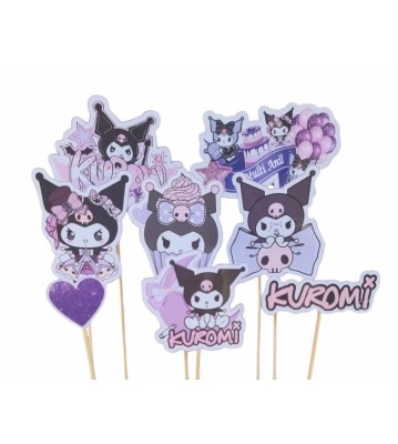 Set 8 toppere Kuromi pentru tort 5&amp;ndash;10 cm foto