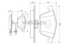 Set placute frana,frana disc AUDI A4 Cabriolet (8H7, B6, 8HE, B7) (2002 - 2009) BOSCH 0 986 494 104