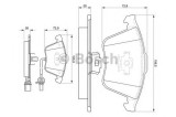 Set placute frana,frana disc AUDI A6 (4F2, C6) (2004 - 2011) BOSCH 0 986 494 104