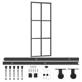 Cumpara ieftin Usa glisanta cu set feronerie, 76x205 cm, sticla ESG/aluminiu