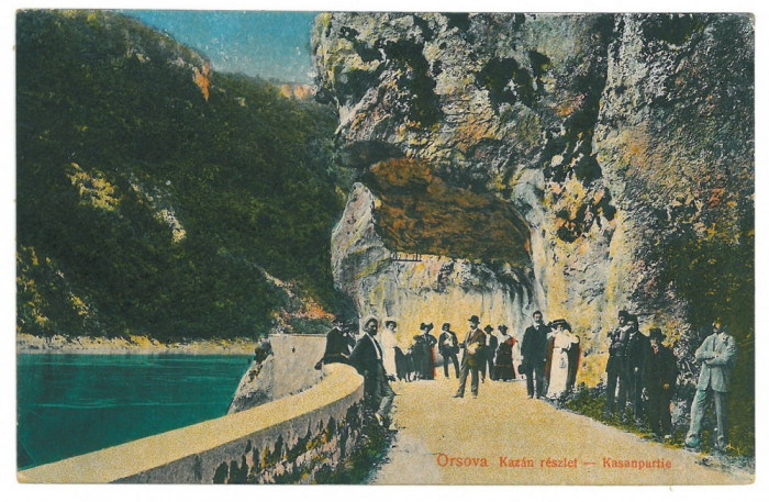 444 - ORSOVA, Danube Kazan, Romania - old postcard - unused - 1918
