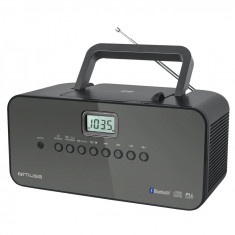 Sistem audio Portabil Muse M-22 BT, Bluetooth, Display LCD, CD-Player, Negru foto