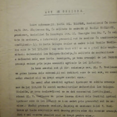 1935, Act cesiune, Ion Gologan Ciulnita, M. Gologan, Str Câmpineanu 44 Bucuresti