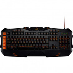 Tastatura gaming Canyon Fobos , Iluminare LED , Setari macro , Negru