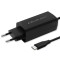 &Icirc;ncărcător super rapid Qoltec 90W GaN | 5-20V | 3-4.5A | USB-C 3.1 | Laptop | Smartphone | Tablet