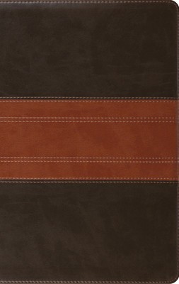ESV Large Print Personal Size Bible (Trutone, Forest/Tan, Trail Design) foto