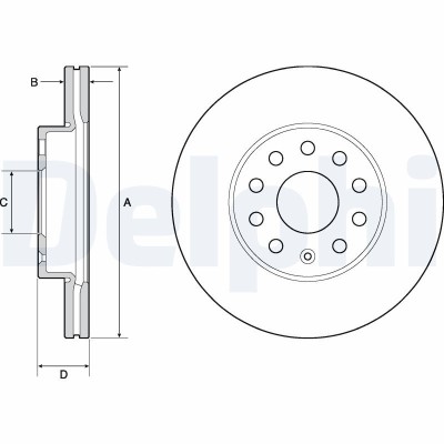 DELPHI BG4701C Disc frana foto
