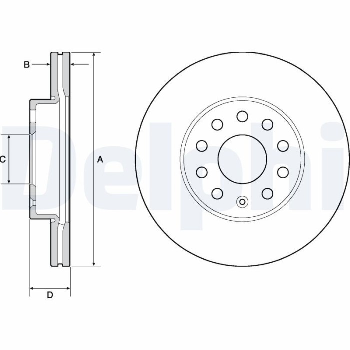 DELPHI BG4701C Disc frana
