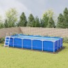 VidaXL Acoperire geotextil piscină, gri deschis, 999x500 cm, poliester