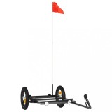 Cumpara ieftin Remorca de bicicleta, negru, 122x53x28 cm, fier