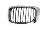 Grila radiator Bmw Seria 3 (E46), Coupe/Cabrio, 05.1999-03.2003, stanga, crom/crom/negru, 51138208685, 200805-5, Rapid