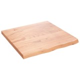Cumpara ieftin Blat de baie, maro deschis, 60x60x(2-4) cm, lemn masiv tratat