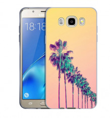 Husa Samsung Galaxy J5 2016 J510 Silicon Gel Tpu Model Palm Trees foto