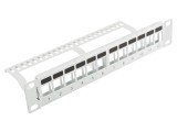 Patch Panel Alb LANBERG 12 Porturi 10" Rack