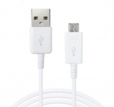 Cablu de date Samsung EP-DG930DWE, Micro USB, Type C, White foto