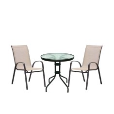 Set mobilier de grădină Largo pentru balcon, bej