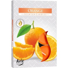 Set 6 Lumanari Parfumate Tip Pastila Aura Orange, Parfum de Portocala, Lumanari Parfumate, Lumanari Pastila, Lumanare Tip Pastila, Pastile Lumanari Pa foto