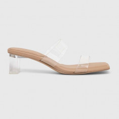 Aldo papuci LILIDIA femei, culoarea transparent, cu toc drept