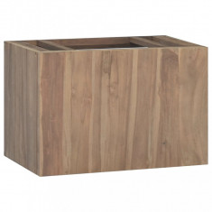 vidaXL Dulap pentru baie de perete, 60x39x40 cm, lemn masiv de tec
