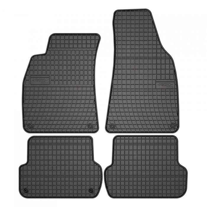 Covorase, Auto Dedicate Audi A4 B7 tip 8F 2004-2007, Set 4 Buc, Negru