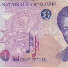 ROMANIA 50000 LEI 1996 F+