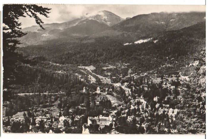 CPIB 18233 CARTE POSTALA - SINAIA. VEDERE DE LA PISCUL CAINELUI, RPR