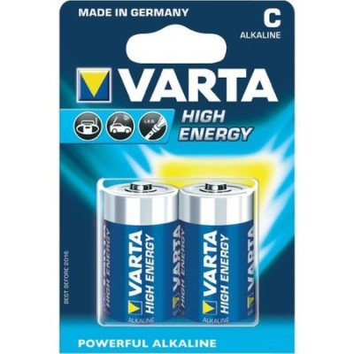 Baterii alcaline Varta Long Life Power C R14 blister de 2 buc foto