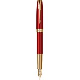 Stilou Parker Sonnet Royal red penita aur 18K