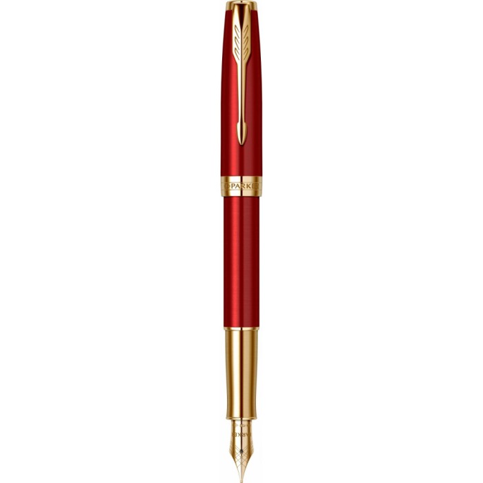 Stilou Parker Sonnet Royal red penita aur 18K