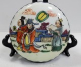 Cutiuta din portelan pictat manual, marcat &amp;quot,Tongzhi&amp;quot,, China, cca. 1870