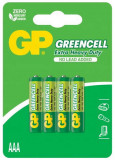 Baterii Greencell AAA / R3, 1.5v, Zinc, Set Blister cu 4 buc.