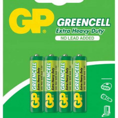 Baterii Greencell AAA / R3, 1.5v, Zinc, Set Blister cu 4 buc.