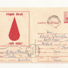 RF28 -Carte Postala- Centru de hematologie, Bucuresti, circulata 1975