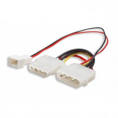 Cablu adaptor venitlator Manhattan 3 pini 4 pin molex foto