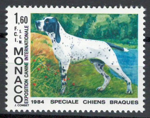 Monaco 1984 Mi 1629 MNH - Expoziție internațională de c&acirc;ini, Monte Carlo