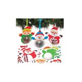 Set de decoratiuni cu paiete de Craciun Baker Ross pentru copii, 3 bucati - RESIGILAT