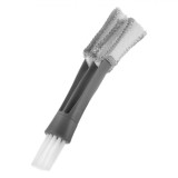 Perie Curățare Auto, Model Ventilație, Dimensiune 18x2.5cm, Culoare Alb-Gri