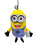 Minion de Pluș 20 cm Galben cu Ochelari și Salopetă Albastră