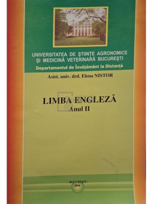 Elena Nistor - Limba engleza anul II (Editia: 2006) foto
