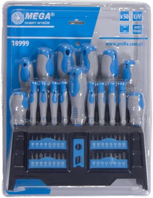 Kit: şurubelniţe imbus,Phillips,Pozidriv&amp;reg;,plată,Torx&amp;reg; 50buc. foto
