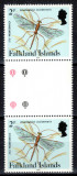 Falkland 1986 (1984), Mi #391 II**, fauna, libelula, MNH! Cota 27 &euro;!, Nestampilat