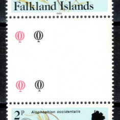 Falkland 1986 (1984), Mi #391 II**, fauna, libelula, MNH! Cota 27 €!