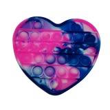 Cumpara ieftin Pop It Inima Multicolor, Jucarie Antistres Silicon, 13cm, TikTok Fete/Copii 11+ Ani