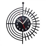 Ceas perete metal negru 30 cm