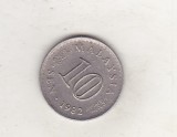 Bnk mnd Malaezia Malaysia 10 sen 1982, Asia