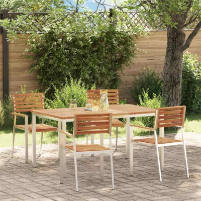 vidaXL Setdediningpentrugrădină 5 pcs Maro Lemn de acacia masiv 3334775 foto