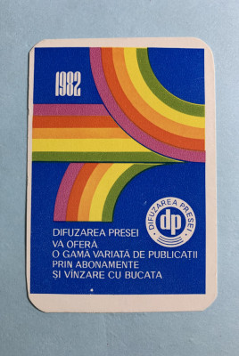 Calendar 1982 difuzarea presei foto