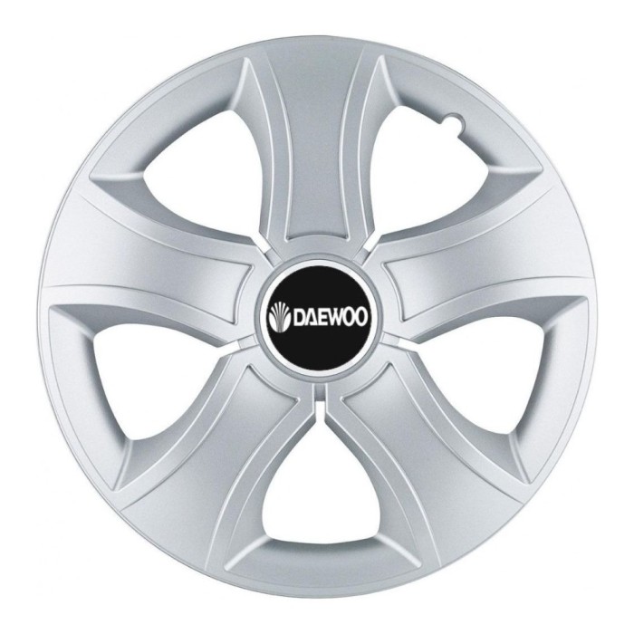 Set 4 Capace Roti 14 inchi (R14) Bis Gri, Compatibile Cu Daewoo