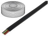 Cablu telecomunicații 8x28AWG negru